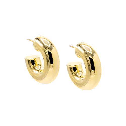 Shop Adina Eden By  Mini Bubble Hoop Earring In Gold