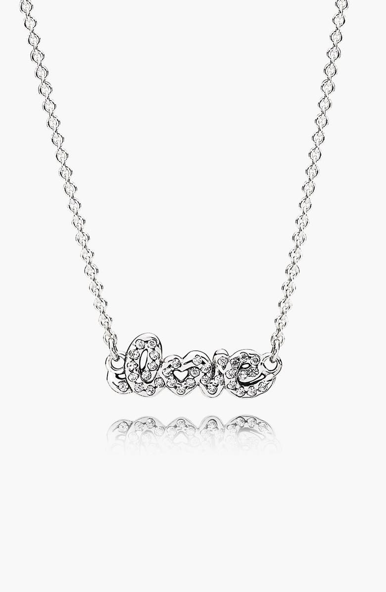 Pandora i love you necklace Clearance