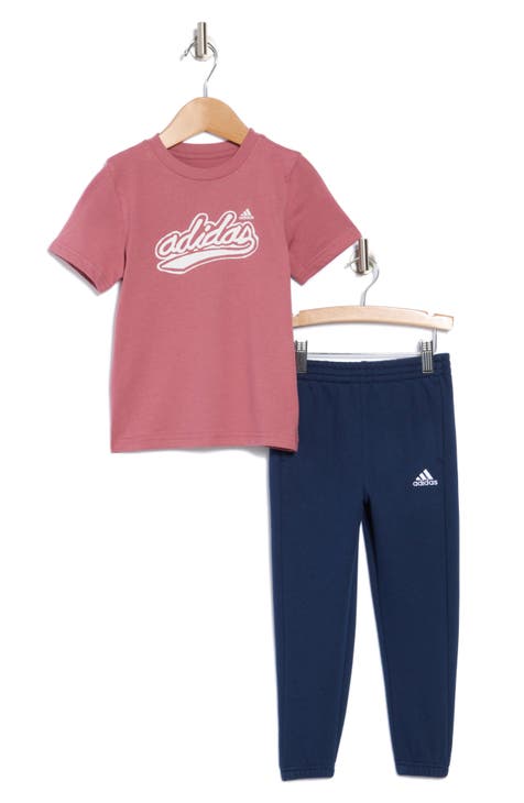 Kids' Graphic T-Shirt & Fleece Sweatpants Set (Toddler & LIttle Kid)