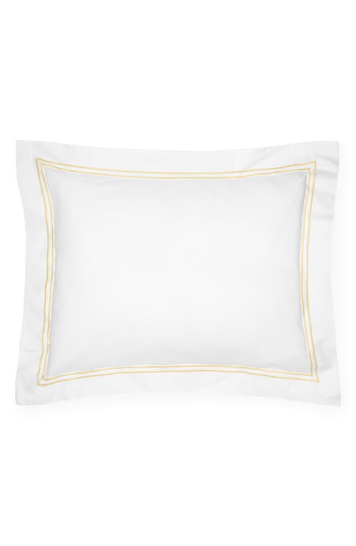 Sferra King New Resort Sham In White/banana
