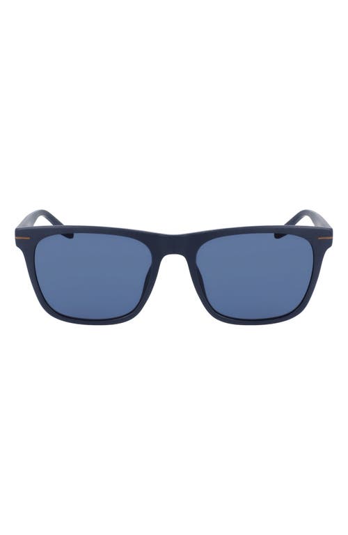Converse Rebound 55mm Rectangle Sunglasses in Matte Obsidian/Brown