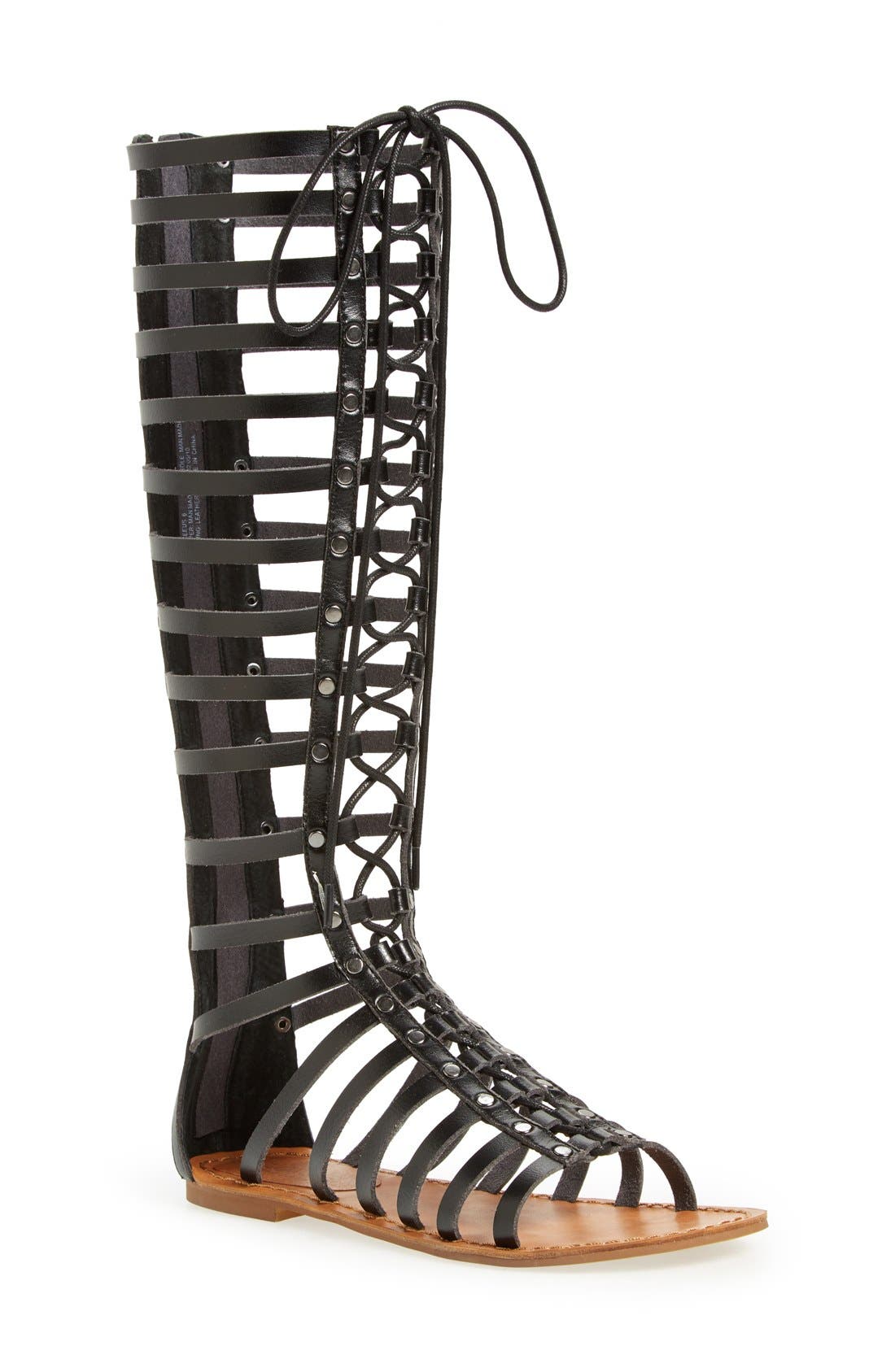 girls tall gladiator sandals