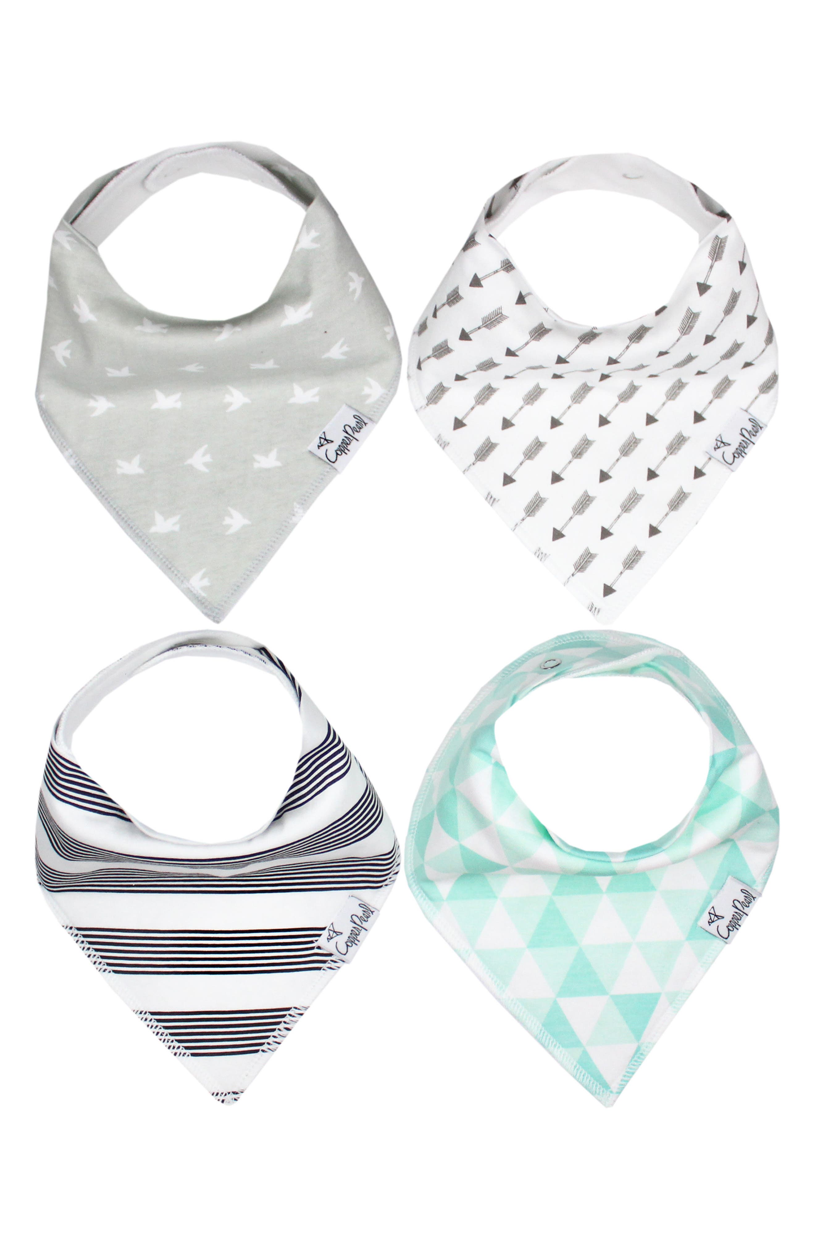 Copper Pearl Summit Bib, Multiuse Cover & Swaddle Blanket Gift Set