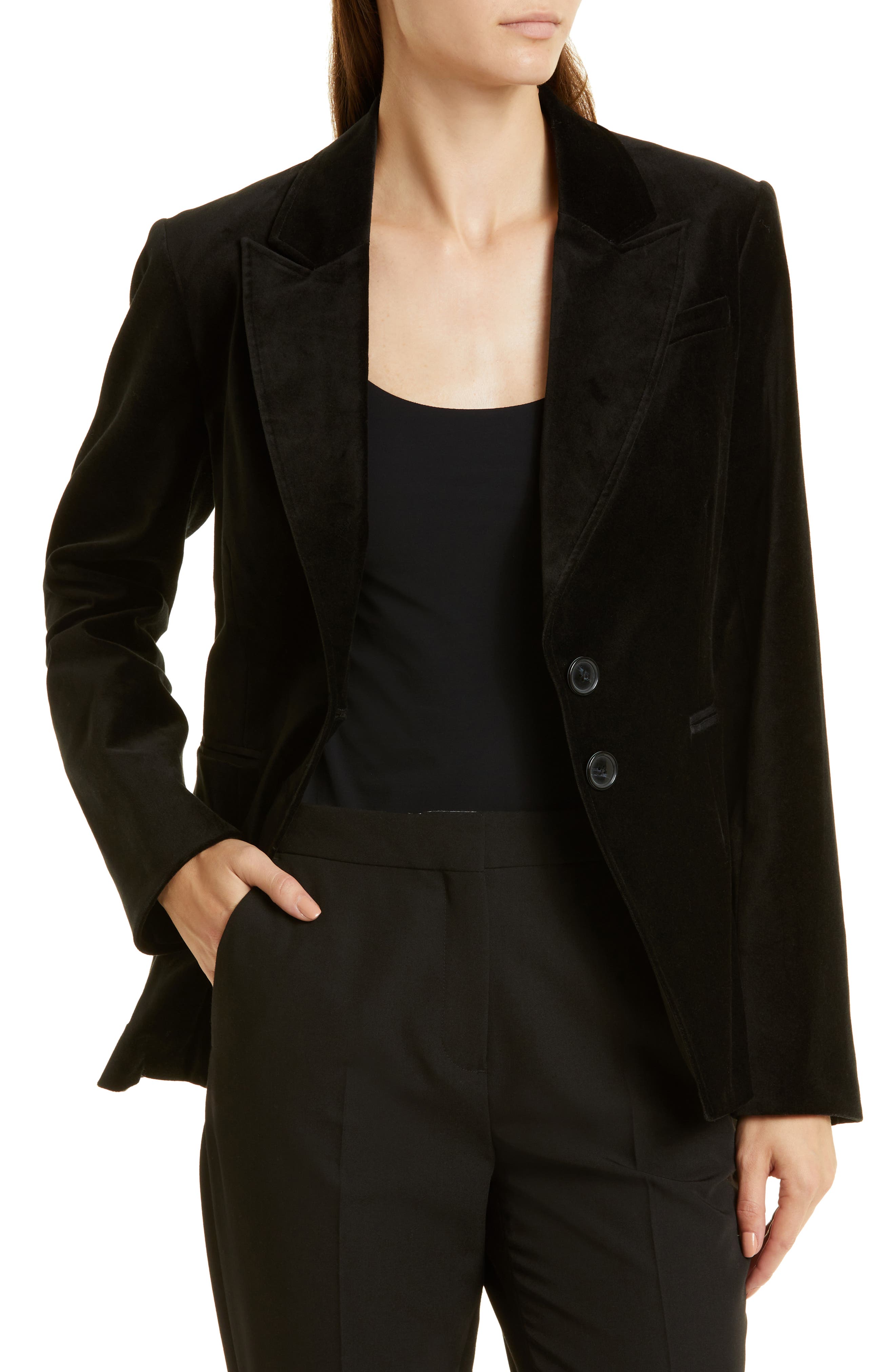 nordstrom velvet blazer