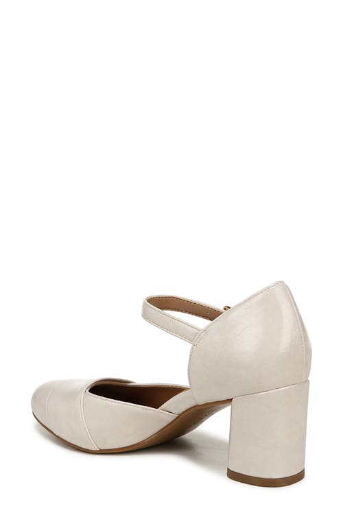 Naturalizer Lavish Mary Jane Pump In Porcelain Faux Leather