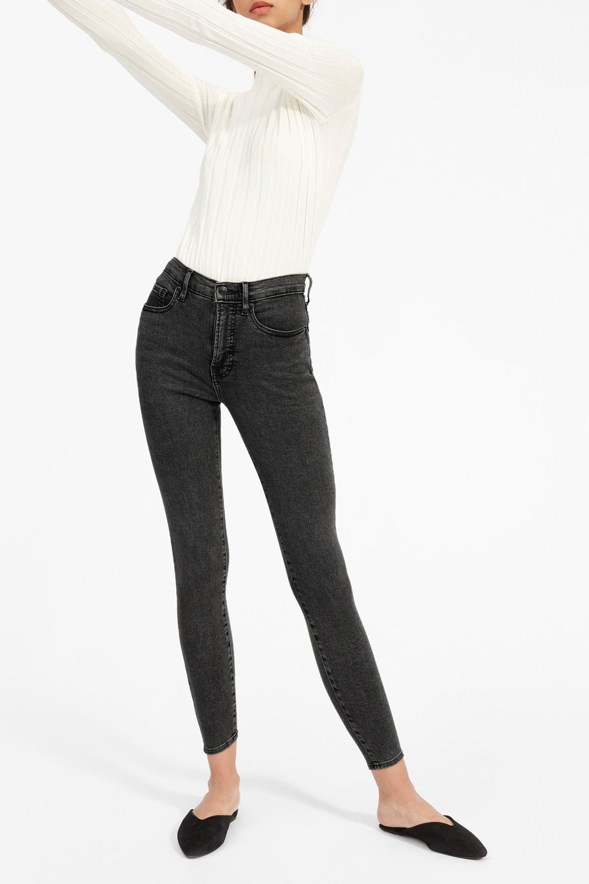 everlane high rise skinny ankle