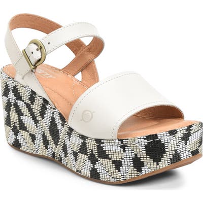 B?rn Dorrah Platform Sandal, White