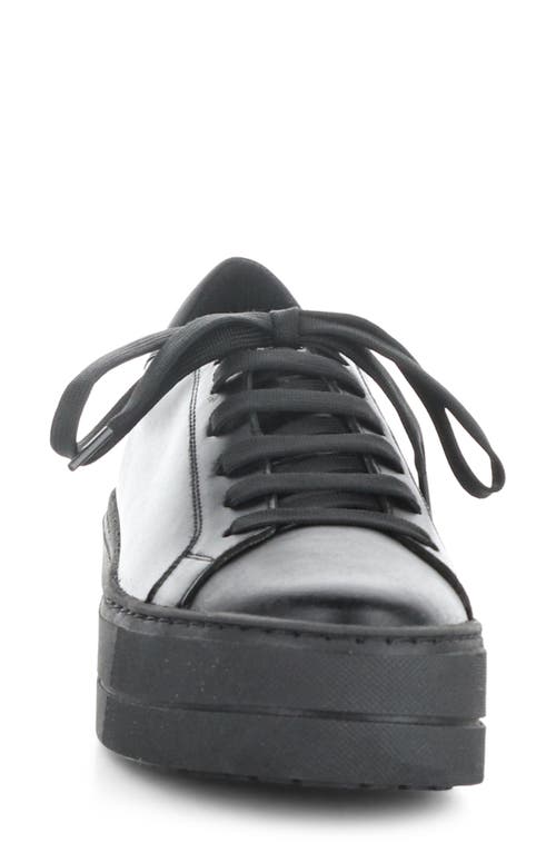 Bos. & Co. Maya Platform Sneaker In Black/black Verona Leather