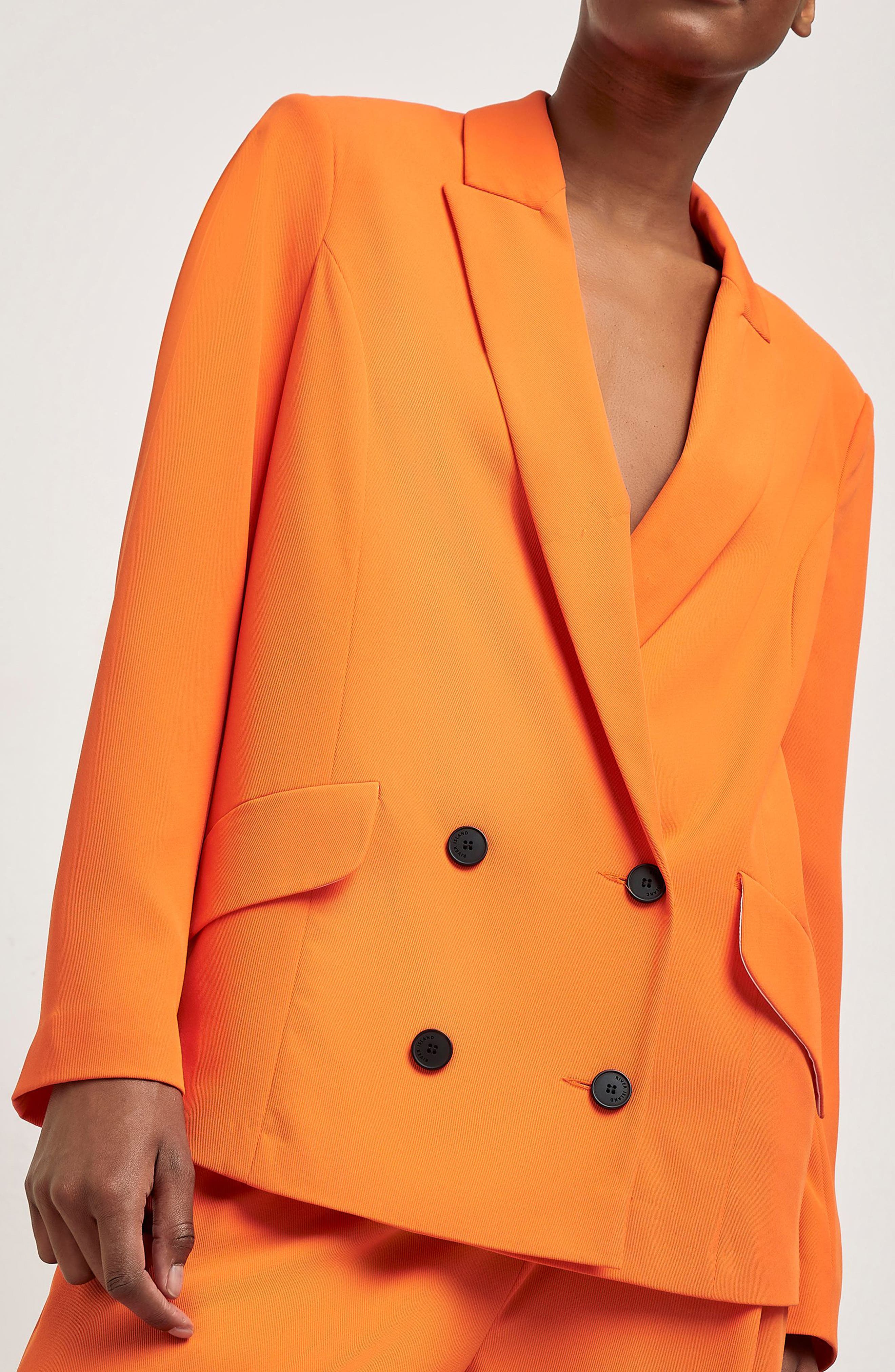 River Island Structured Double Breasted Blazer Nordstrom