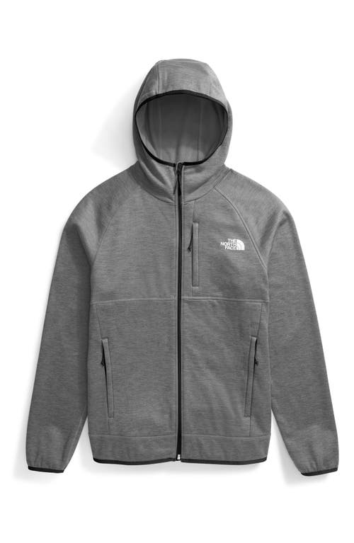 Shop The North Face Canyonlands Hooded Jacket In Tnf Medium Grey Heather-npf