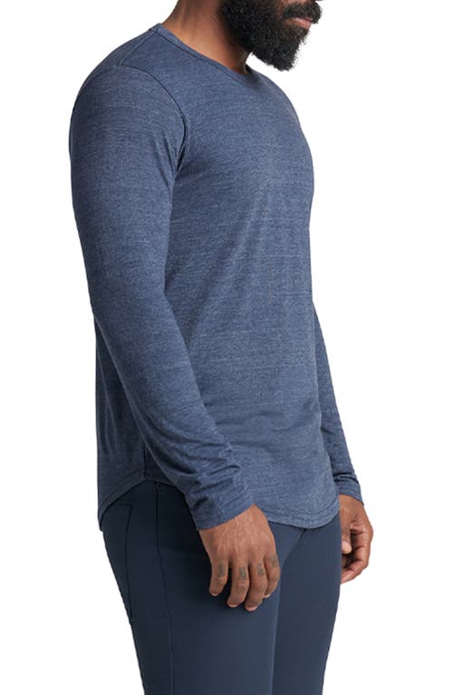 GOODLIFE GOODLIFE SCALLOP CREWNECK LONG SLEEVE T-SHIRT 