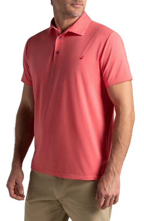 Mojave Supima Cotton Blend Feather Jersey Polo in Cayenne