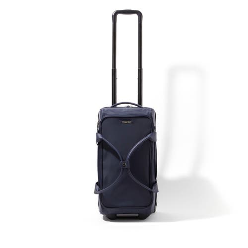 Shop Baggallini Gramercy Carry-on Travel Roller Duffel Bag In French Navy