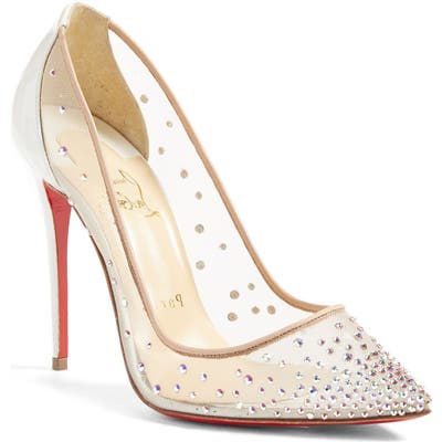 Christian Louboutin Follies Strass Pointy Toe Pump