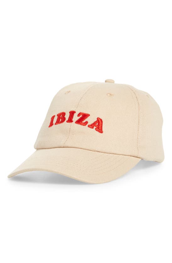 Shop Bp. Destination Adjustable Baseball Cap In Khaki- Red