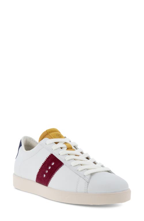 ECCO Street Lite Retro Sneaker in Multicolor White