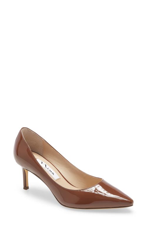 UPC 194550035633 product image for Nina 60 Pointed Toe Pump in Mocha Faux Leather at Nordstrom, Size 7 | upcitemdb.com