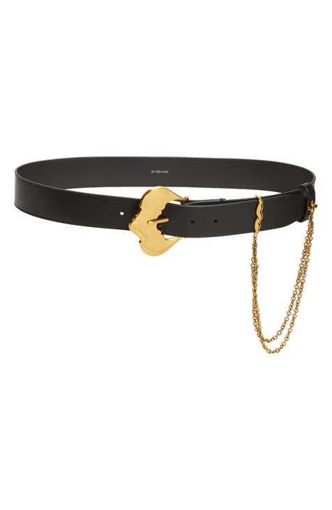Triangle Waist Belt - Black with Antique Brass Buckle – Kim White Bags/Belts