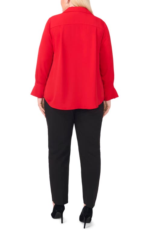 Shop Halogenr Halogen(r) Johnny Collar Top In Ultra Red