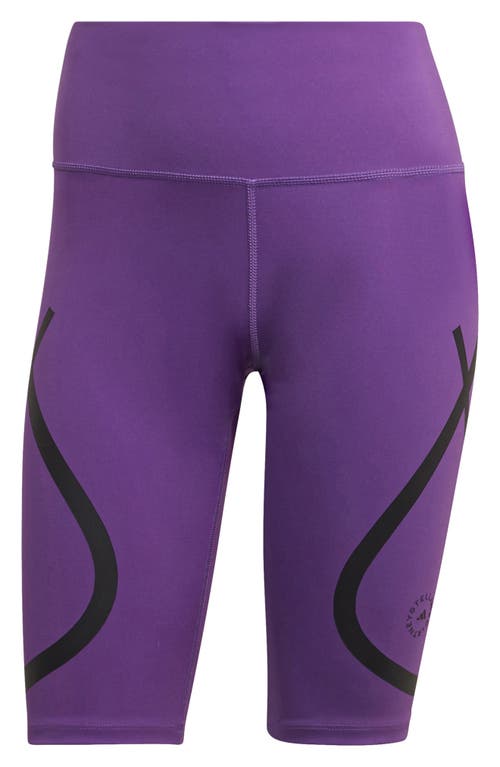adidas by Stella McCartney AEROREADY Bike Shorts in Active Purple