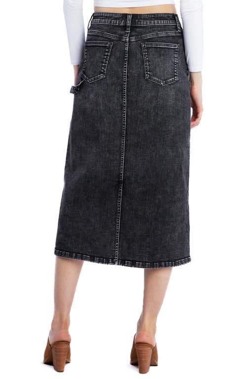 Wash Lab Denim Unity Utility Denim Skirt In Unity Grey