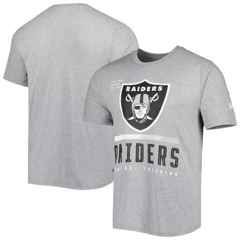 New Era Heathered Gray Las Vegas Raiders Combine Authentic Red Zone Long Sleeve T-Shirt Heather Gray