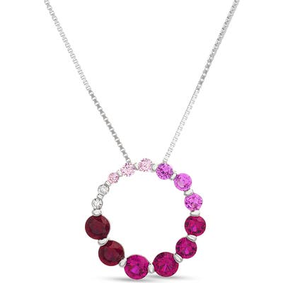 Lisa Michele Cubic Zirconia Pendant Necklace