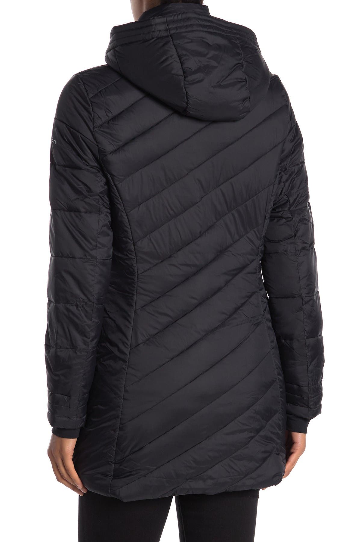 spyder boundless quilted long jacket