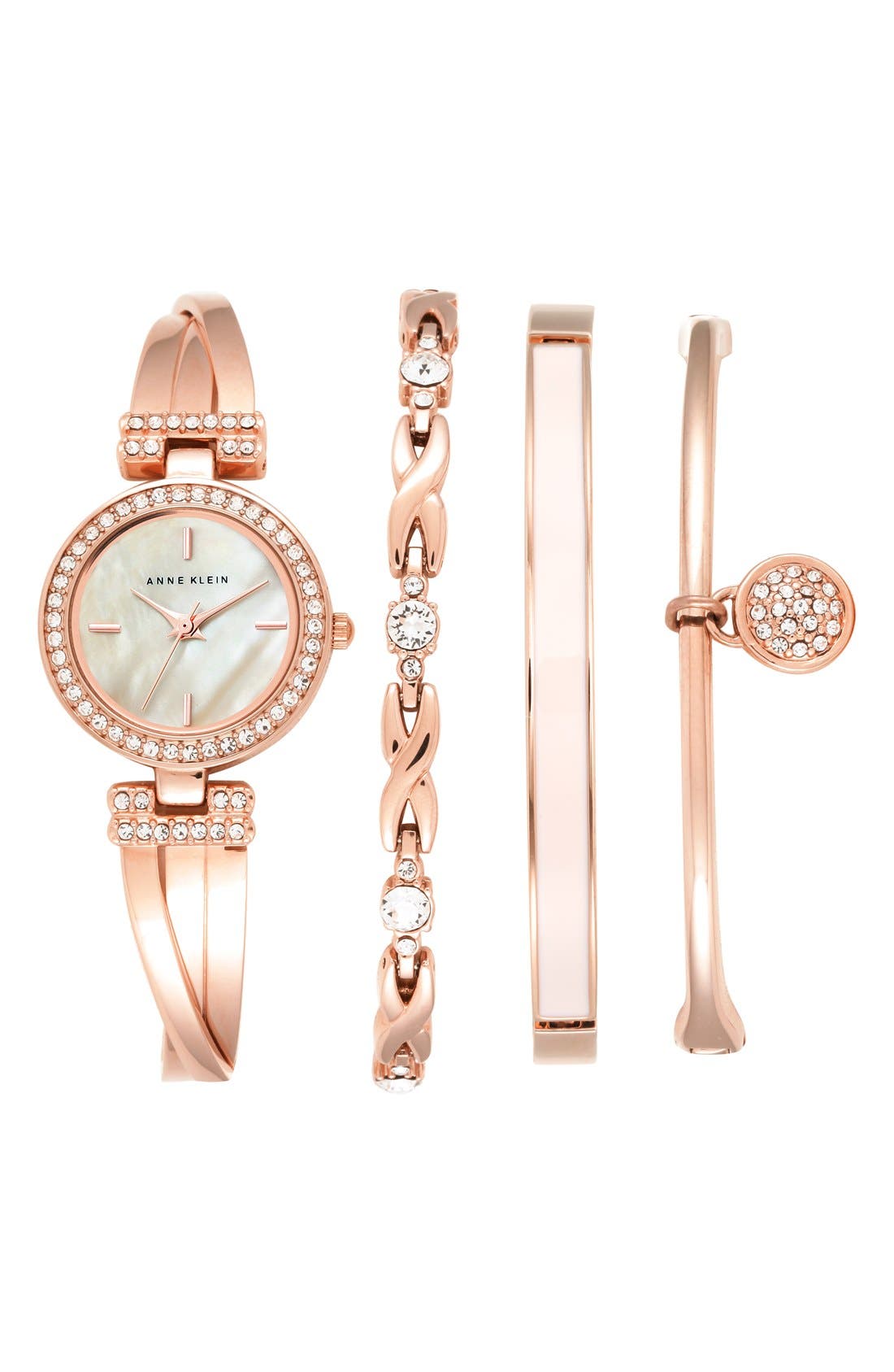 anne klein watch and bracelet set