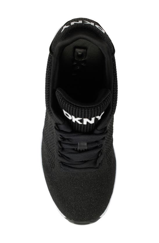 Shop Dkny Wedge Sneaker In Black