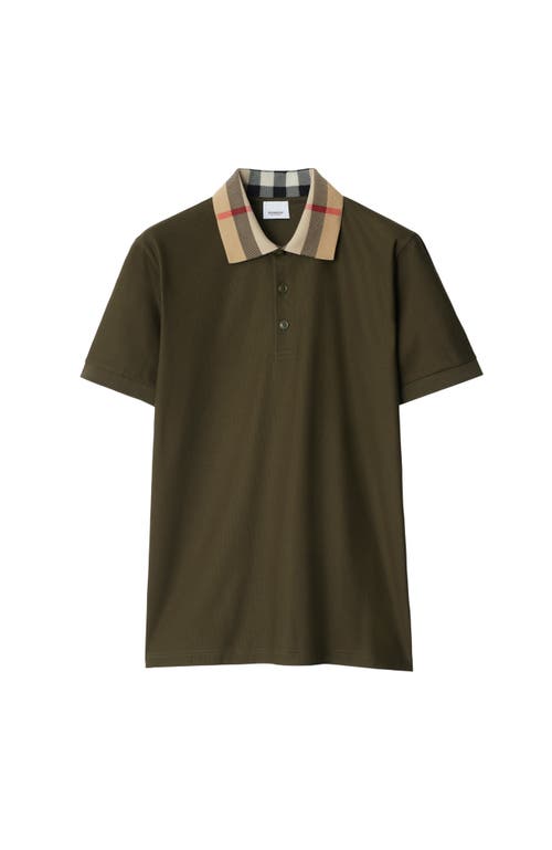 Shop Burberry Cotton Polo Shirt In Loch