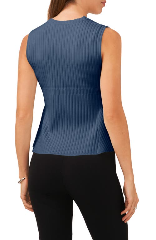 Shop Halogenr Halogen(r) Sleeveless Peplum Sweater In Swift Seas Blue