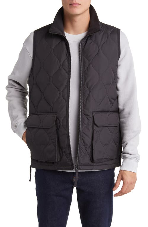 Water Repellent Packable Quilted 800 Fill Power Down Vest in Black
