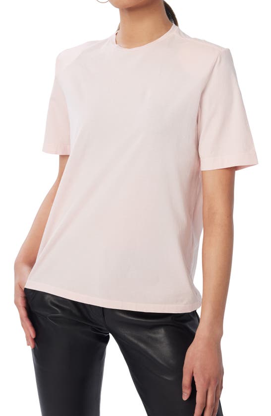 Lita By Ciara Boxy Shoulder Pad Cotton T-shirt In Lotus