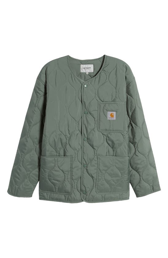 Shop Carhartt Work In Progress Skyton Onion Quilted Jacket In Park