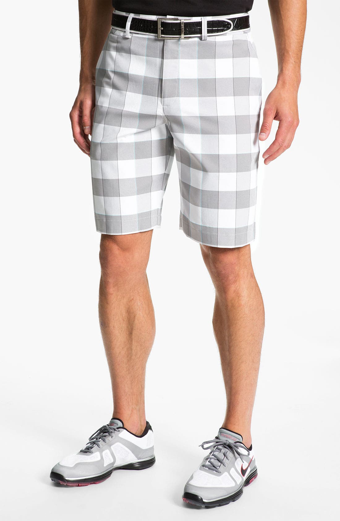 under armour plaid golf shorts