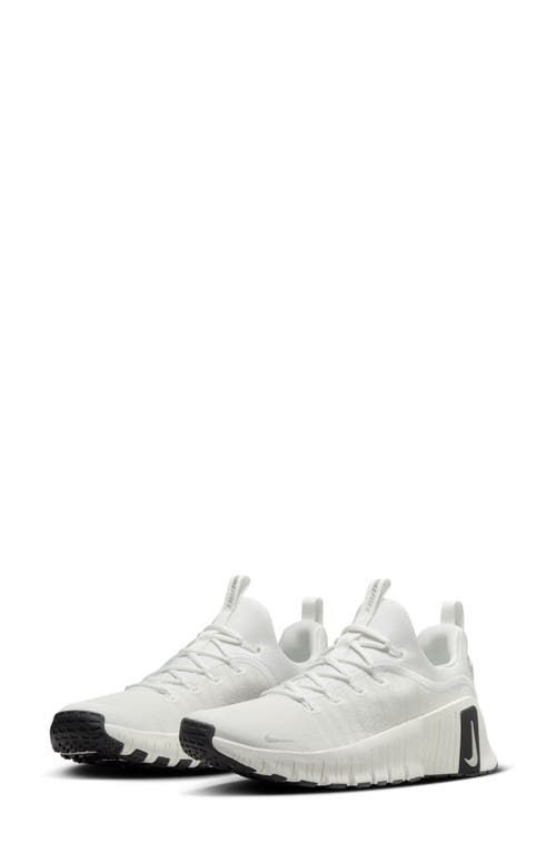 Shop Nike Free Metcon 6 Training Shoe In White/metallic Silver