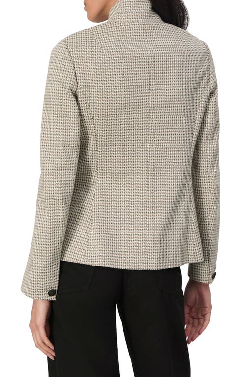 Shop Rag & Bone Slade Houndstooth Blazer In Greige Multi