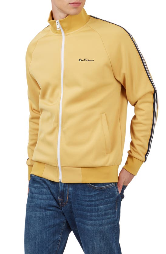 Ben Sherman Men's House Taped Full-zip Track Jacket In Sunflower
