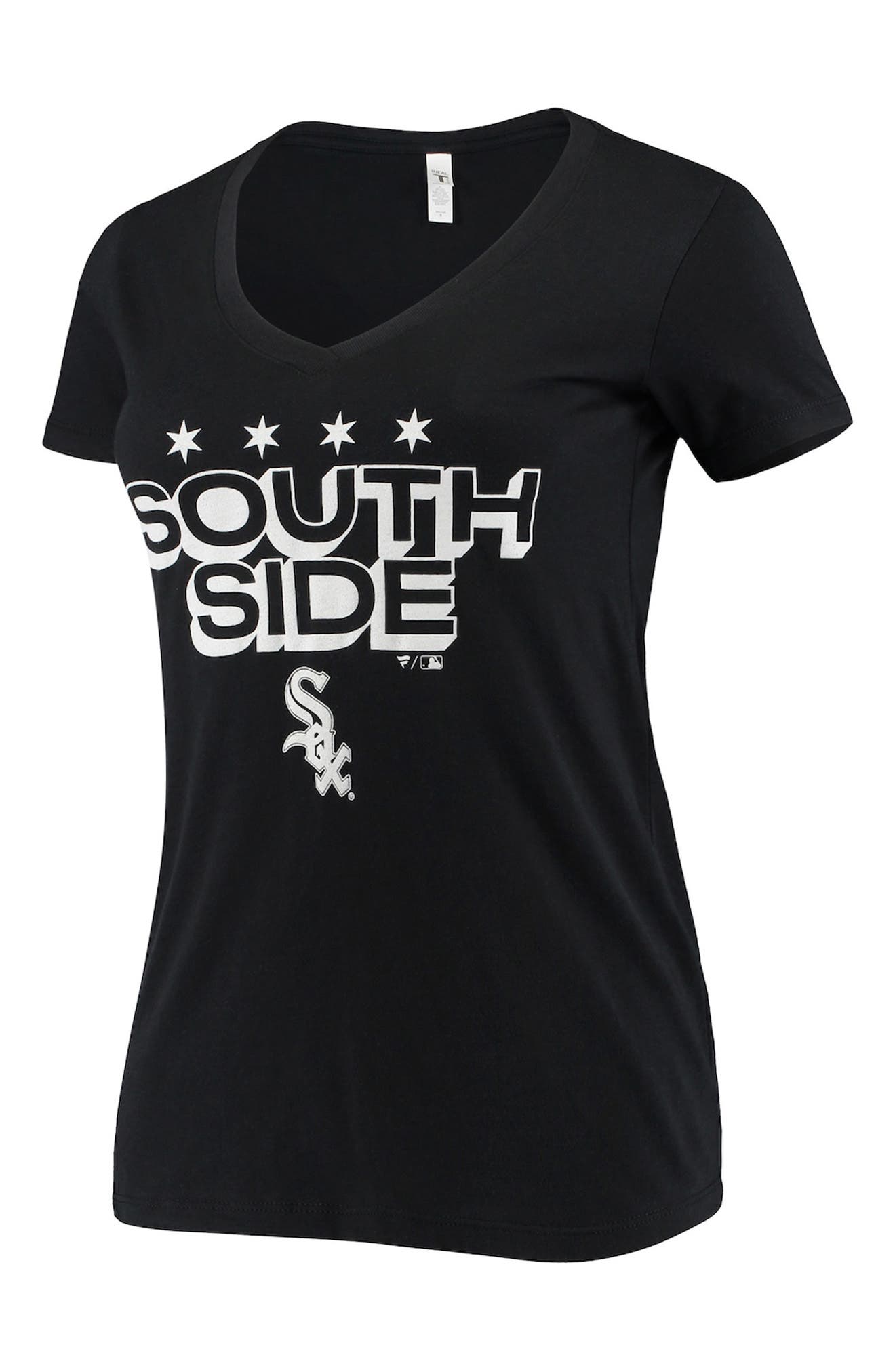 BREAKINGT Women's Black Chicago White Sox Hometown V-Neck T-Shirt at Nordstrom