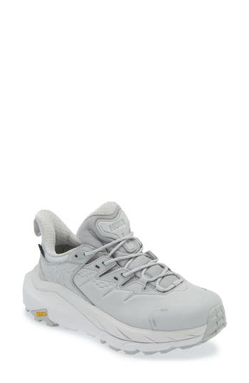 Hoka Gender Inclusive Kaha 2 Low Gtx Waterproof Hiking Shoe In Harbor Mist/nimbus Cloud