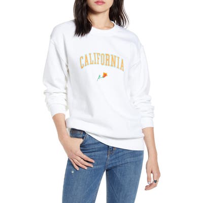 Neema California Cali Graphic Sweatshirt, White