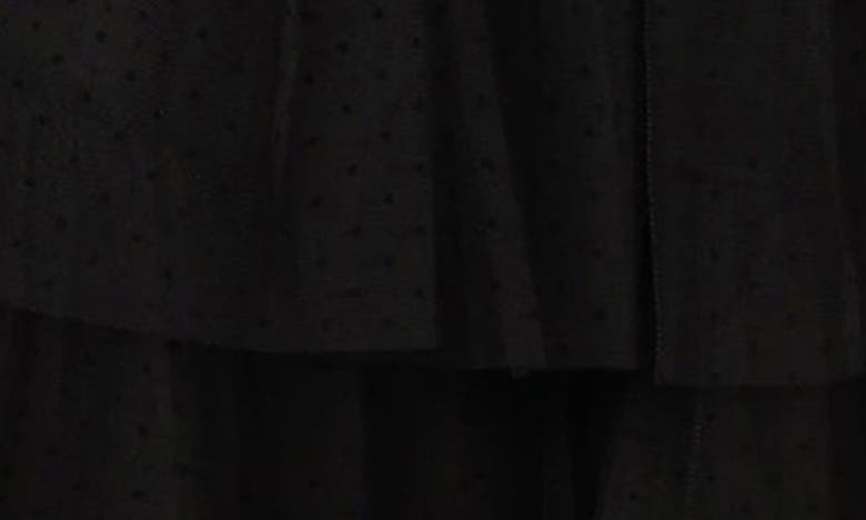 Petal And Pup Petal & Pup Belle Swiss Dot Tulle Tiered Maxi Dress In Black