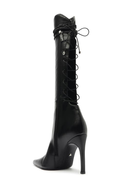 Shop Schutz Gwen Pointed Toe Over The Knee Boot In Black