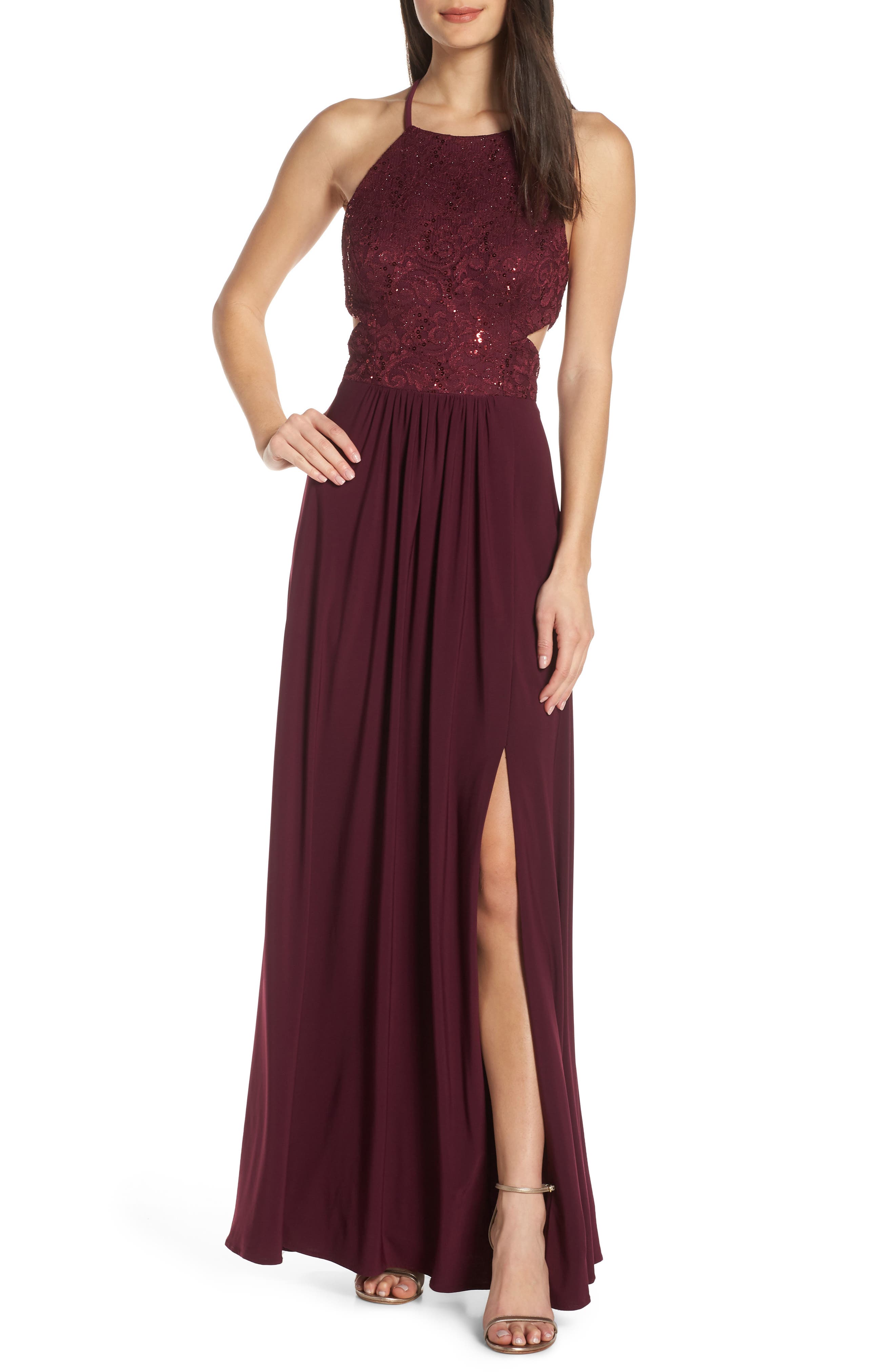 nordstrom evening gowns with sleeves