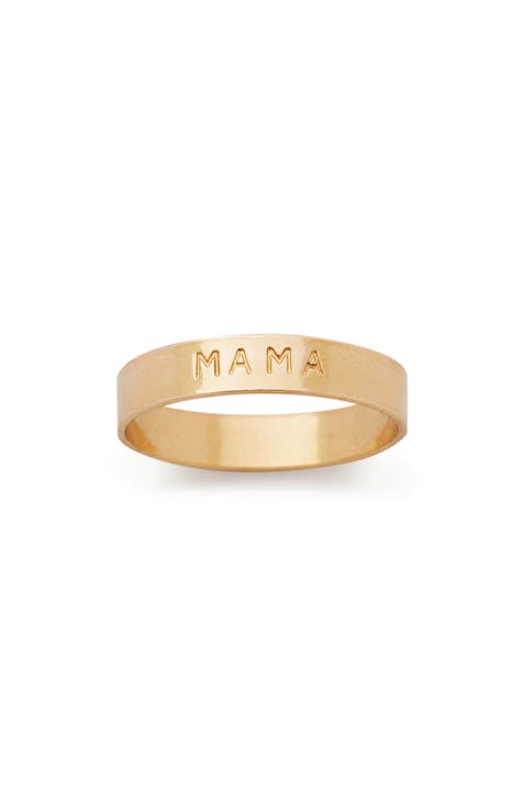 Mama best sale script ring