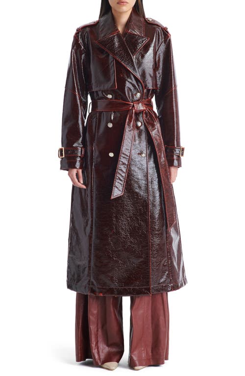 TWP TWP FOREIGN AFFAIR LEATHER TRENCH COAT 