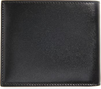 New Saint Laurent East/West Bifold Wallet in Grain de Poudre Embossed  Leather