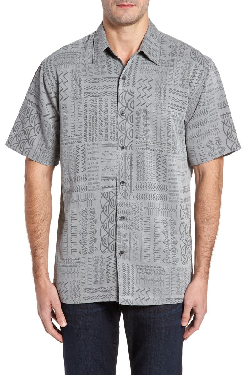 Kahala Kapa Cloth Regular Fit Print Camp Shirt | Nordstrom