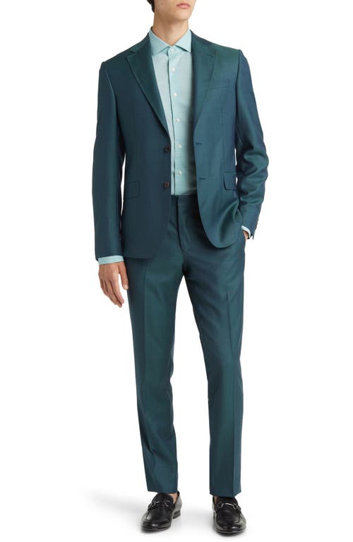 Ted Baker London Roger Extra Slim Fit Solid Wool Suit in Green